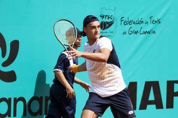 Espectáculo y sorpresas en Telde en la jornada de este martes de la ATP Gran Canaria Challenger/TA.